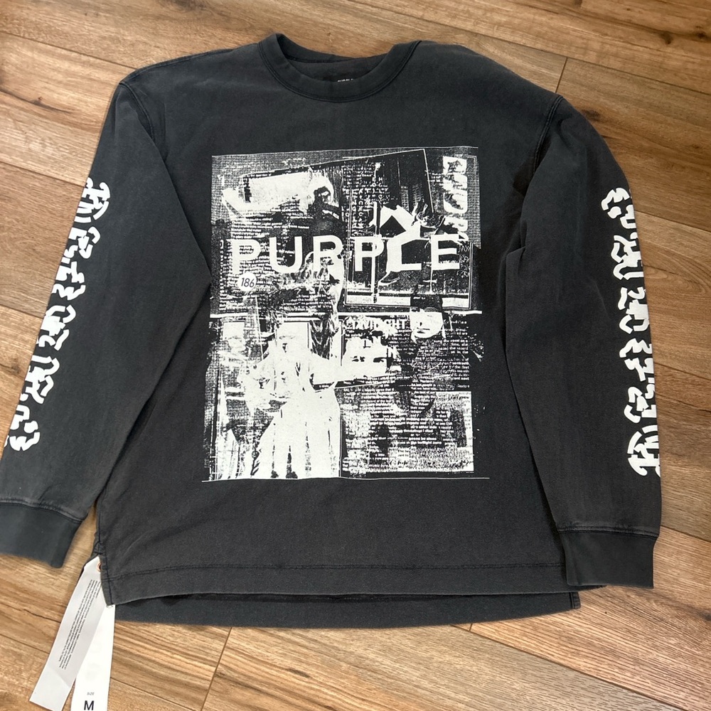 Purple Brand Discord Long Sleeve Mens Shirt